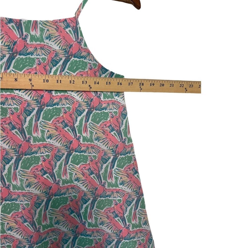 Lauren James Tank XS Tropical Vacation Parrots Mermaid Art Softgirl Lined - Picture 8 of 8